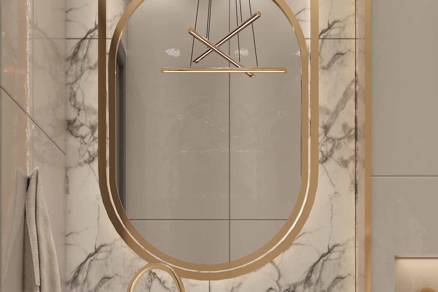 bathroom mirror