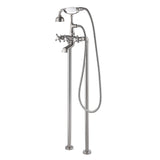 SevenFalls 8019 Telephone Double Lever Handles Clawfoot Floor Mounted Tub Filler