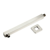 Wasser 12" Wall Mounted Shower Arm with Flange