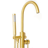 SevenFalls 8017 Single Handle Floor Mounted Tub Filler with Handheld Shower