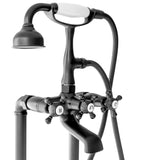 SevenFalls 8019 Telephone Double Lever Handles Clawfoot Floor Mounted Tub Filler