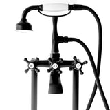 SevenFalls 8019 Telephone Double Lever Handles Clawfoot Floor Mounted Tub Filler