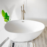 SevenFalls 8017 Single Handle Floor Mounted Tub Filler with Handheld Shower