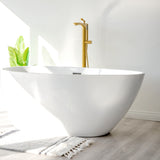 SevenFalls 8047 Single Handle Floor Mounted Tub Filler with Handheld Shower