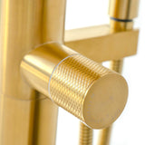 SevenFalls 8047 Single Handle Floor Mounted Tub Filler with Handheld Shower