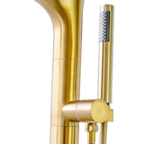 SevenFalls 8047 Single Handle Floor Mounted Tub Filler with Handheld Shower