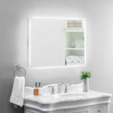 smartLED Illuminated Fog-Free Bathroom Mirror with Built-In Bluetooth Speakers and Dimmer