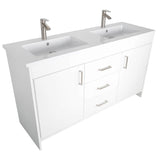 Olivia 60" Double Sink Freestanding Bathroom Vanity Set