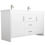 Olivia 60" Double Sink Freestanding Bathroom Vanity Set