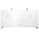 Olivia 72" Double Sink Freestanding Bathroom Vanity Set