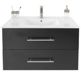 Utopia 36" Single Sink Wall-Mounted Bathroom Vanity Set