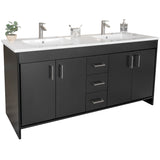 Olivia 72" Double Sink Freestanding Bathroom Vanity Set