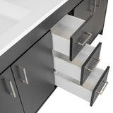 Olivia 72" Double Sink Freestanding Bathroom Vanity Set