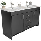 Olivia 60" Double Sink Freestanding Bathroom Vanity Set