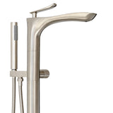 SevenFalls 8047 Single Handle Floor Mounted Tub Filler with Handheld Shower