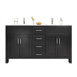 Amaya 60" Double Sink Bathroom Vanity Set