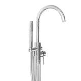 SevenFalls 8017 Single Handle Floor Mounted Tub Filler with Handheld Shower