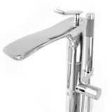SevenFalls 8047 Single Handle Floor Mounted Tub Filler with Handheld Shower