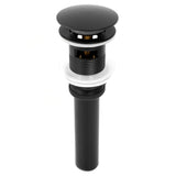 Pop Up Drain assembly with Cap with Overflow For under mount Installation