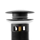 Pop Up Drain assembly with Cap with Overflow For under mount Installation