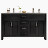 Amaya 60" Double Sink Bathroom Vanity Set