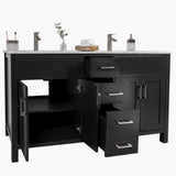 Amaya 60" Double Sink Bathroom Vanity Set