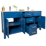 Amaya 60" Double Sink Bathroom Vanity Set