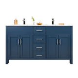 Amaya 60" Double Sink Bathroom Vanity Set