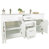 Amaya 60" Double Sink Bathroom Vanity Set