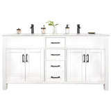 Amaya 60" Double Sink Bathroom Vanity Set