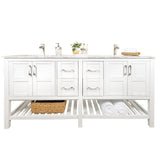 Sophia 72" Double Sink Bathroom Vanity Set