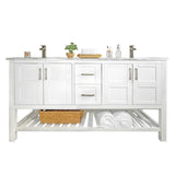 Sophia 60" Double Sink Bathroom Vanity Set
