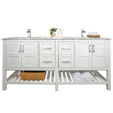 Sophia 72" Double Sink Bathroom Vanity Set