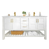 Sophia 60" Double Sink Bathroom Vanity Set