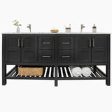 Sophia 72" Double Sink Bathroom Vanity Set