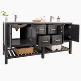 Sophia 72" Double Sink Bathroom Vanity Set