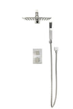 Wasser Shower Faucet 2-Function Square Shower System with Showerhead, Handheld Shower and Trim Kit - Rough In Included