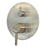 Mackenzie 9186 3-Function Round Shower System with Shower Head, Hand shower, Tub Spout and Valve Trim. Rough-in Included