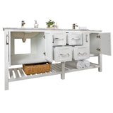 Sophia 72" Double Sink Bathroom Vanity Set