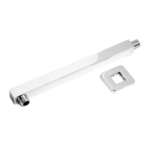Wasser 12" Wall Mounted Shower Arm with Flange