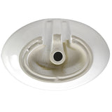 Sutherland White Ceramic Oval Vessel Bathroom Sink with Overflow and Pop Up Drain