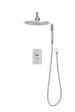 Arroya Shower Faucet 2-Function Round Shower System with Showerhead, Handheld Shower and Trim Kit - Rough In Included