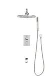 Arroya Shower Faucet 3-Function Round Shower System with Showerhead, Handheld Shower, Tub Filler Spout, and Trim Kit - Rough-In Included