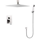 Narmada 9183 2-Function Ceiling Mount Shower System with Shower Head, Hand shower and Valve Trim. Rough-in Included