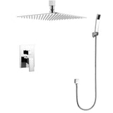 Narmada 9183 2-Function Ceiling Mount Shower System with Shower Head, Hand shower and Valve Trim. Rough-in Included