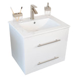 Utopia 24" Single Sink Wall-Mounted Bathroom Vanity Set