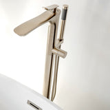 SevenFalls 8047 Single Handle Floor Mounted Tub Filler with Handheld Shower
